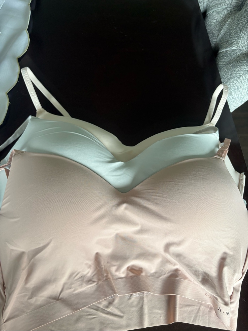 Danskin Set of 3 Seamless Light Pink & Cream Women's Bralettes- Everyday Comfort